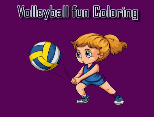 Game Volleyball Fun Coloring online