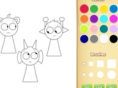 Game Sprunki Coloring Pages