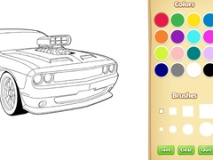 Game Car Coloring Book