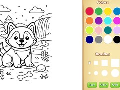 Game Dog Coloring Book