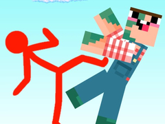 Game Red Stickman vs Craftmans
