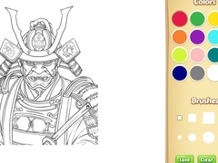 Game Samurai Coloring Book