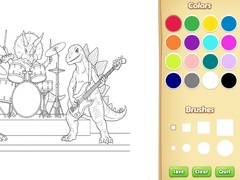 Game Dinosaur Coloring Book For Kids
