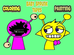 Game Coloring Baby Sprunk tapes Painting