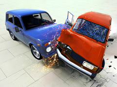 Game Beam Drive Car Crash Test Simulator
