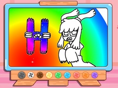 Game Coloring Book: Alphabet Lore H
