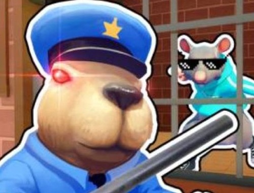 Game Obby Escape: Prison Rat Dance online.