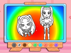 Game Coloring Book: Mira Kpop Demon Hunters