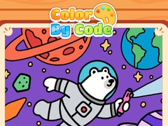 Game Color By Code Space Bear