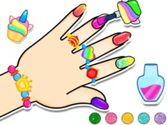 Game Coloring Book: Nail Art & Bracelet Diy