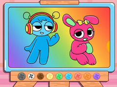 Game Coloring Book: Sprunki Pinki & Oren