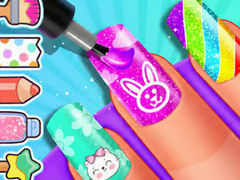 Game Coloring Book: Girls Nail Art Design