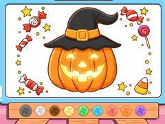 Game Coloring Book: Halloween Pumpkin