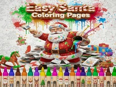 Game Easy Santa Coloring Pages