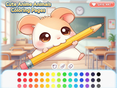 Game Cute Anime Animals Coloring Pages