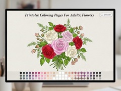 Game Printable Coloring Pages For Adults Flowers