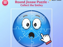 Game Round jigsaw Puzzle - Collect the Smiley