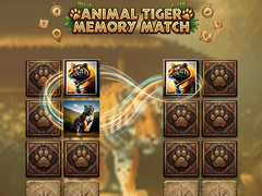 Game Animal Tiger Memory Match