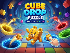 ເກມ Cube Drop Puzzle: Match Color
