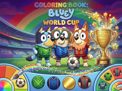 Game Coloring Book: Bluey World Cup
