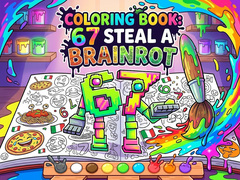 Game Coloring Book: 67 Steal A Brainrot