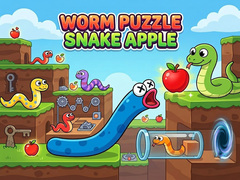 Game Worm Puzzle: Snake Apple