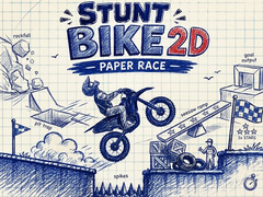 Game Stunt Bike 2D Paper Race