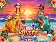 Game Besties Sunset Scooter Rider