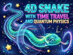 Game 4D Snake with Time travel and Quantum Physics