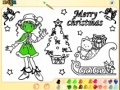 Game Christmas Girl Painting