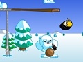 Game Running penguin on the range