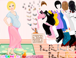 Game Fashionable Expectant Mother Dress Up online.