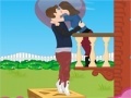 Game Kissing Fun of Justin Selena