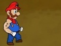 Game Mario fights with enemies