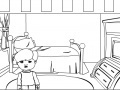 Game Cartoon House Online Coloring Game