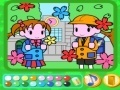 Game Way to School Coloring Book