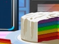 Game Love rainbow cake