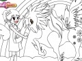 Game Coloring Sarah and Her Pony