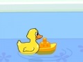 Game Duck in a small pool