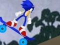 Game Sonic on the skateboard