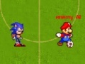 Cluiche Mario Vs Sonic Football