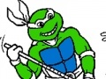 Game Turtles in a Fight with a Rhinoceros