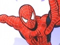 Cluiche Spiderman flying: coloring