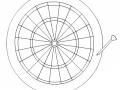 Game Dart Board Coloring