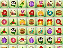 Game Christmas Mahjong Connect pairs online.