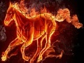 Game Flame horse puzzle