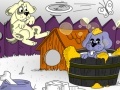 Game Playful puppies coloring page 2