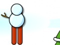 Game Snowman skiing
