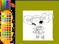 Game Little funny girl coloring