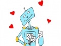 Game Robots in love coloring